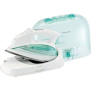 Panasonic NI-L70SRW Cordless železo, Zakrivené nerezovej ocele žehliaca plocha, White / Clear Green