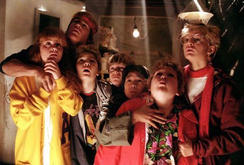 Kerri Green, Josh Brolin, Corey Feldman, Sean Astin, Jonathan Ku Quan, Jeff Cohen a Martha Plimpton v Goonies, 1985