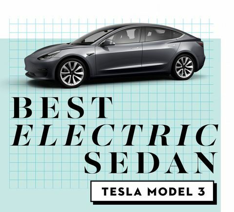 ocenenie najlepších automobilov najlepší elektrický sedan tesla model 3