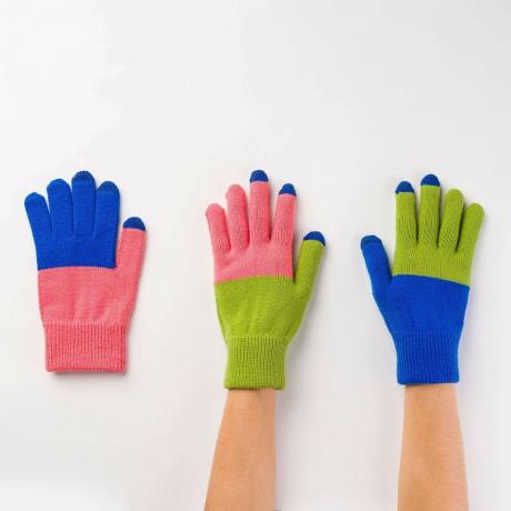 Pár a náhradné pletené rukavice s dotykovým displejom