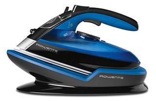 Rowenta Freemove Cordless Auto Off 400 otvory z nerezovej ocele žehliaca plocha Steam Iron, Modrá