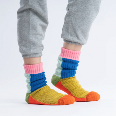 Kaleidoskop pletené domáce ponožky